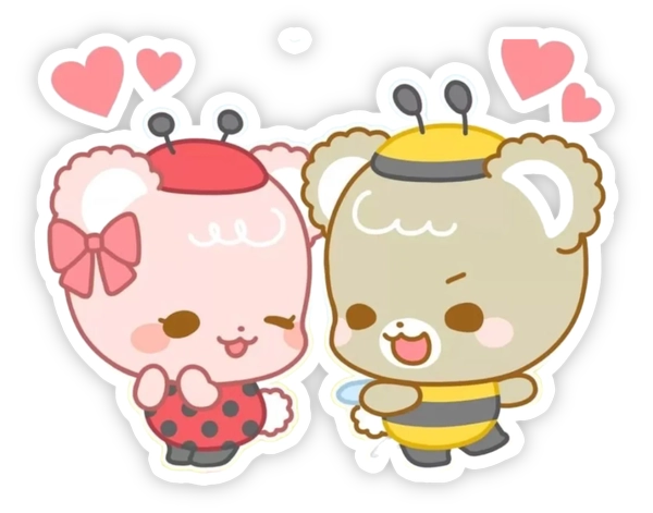 nhãn dán sugarcubs đáng yêu
