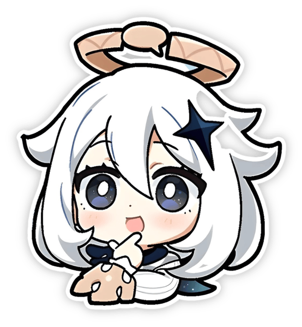 paimon anime sticker
