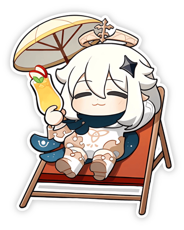 paimon cartoon sticker