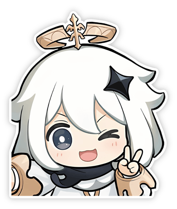 paimon genshin sticker