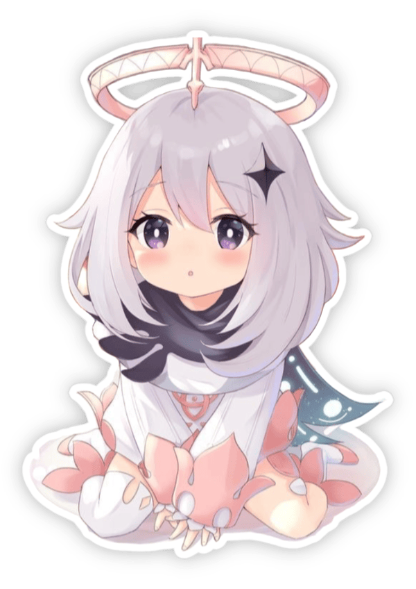 paimon sticker game anime