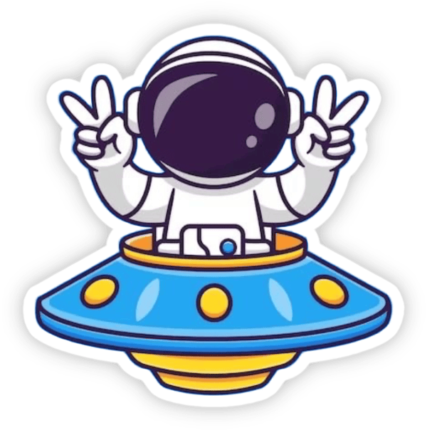 phi hành gia sticker