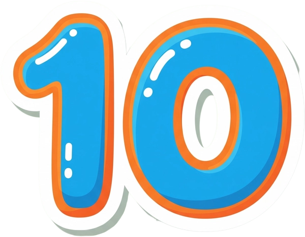 sticker 10 điểm chibi
