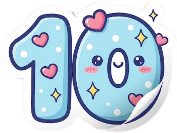 sticker 10 điểm đáng yêu