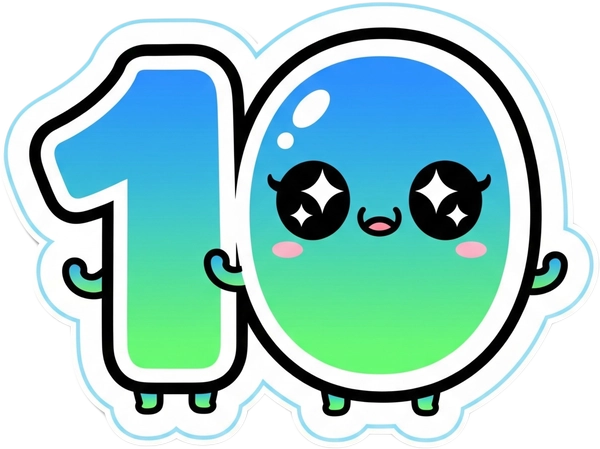 sticker 10 điểm icon