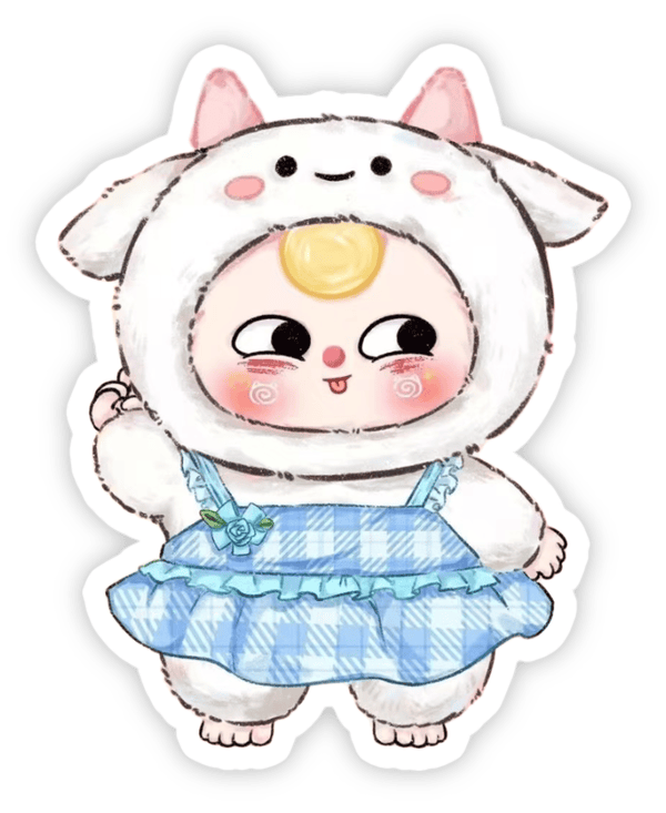 sticker baby three cute phong cách Hàn Quốc 
