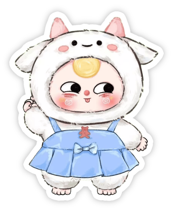 sticker baby three cute dùng trang trí phòng bé 