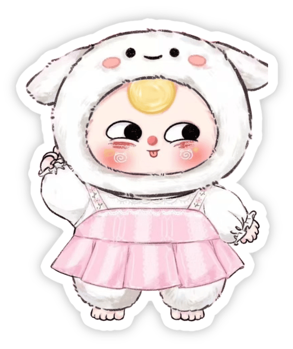 sticker baby three trang trí lịch phát triển bé 