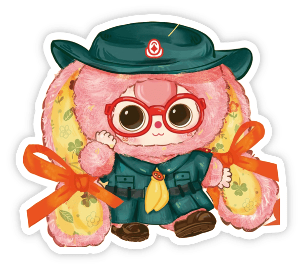 sticker baby three hoạt hình dễ thương 