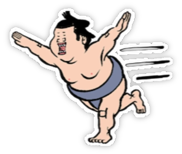sticker Fantastic Sumo đang chạy