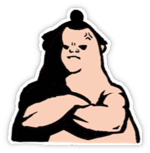 sticker Fantastic Sumo đang nóng giận
