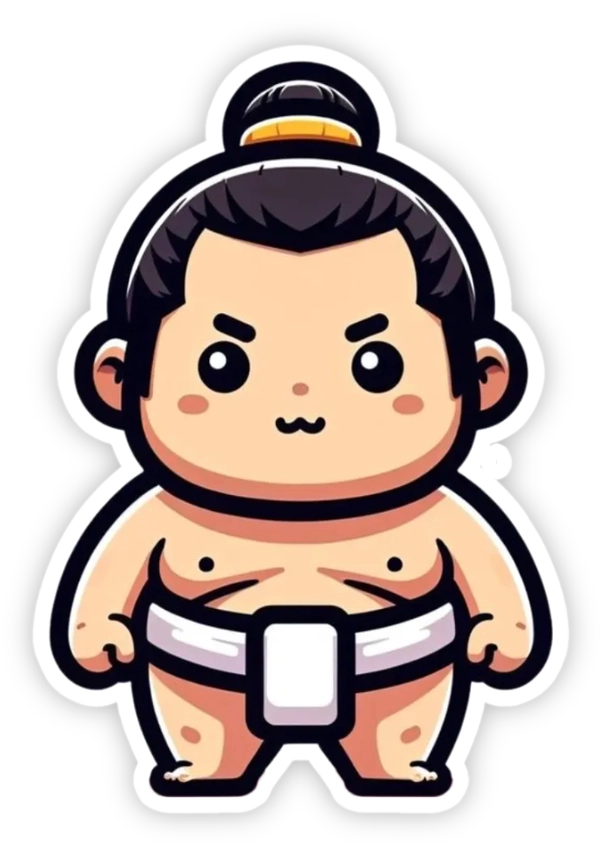 sticker Fantastic Sumo đáng yêu