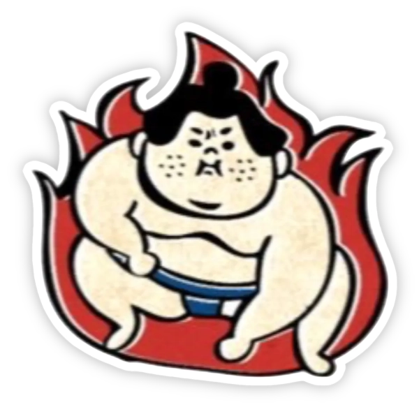 sticker Fantastic Sumo nóng giận