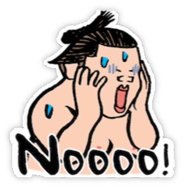 sticker Fantastic Sumo nooo