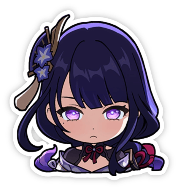 sticker Raiden Shogun anime
