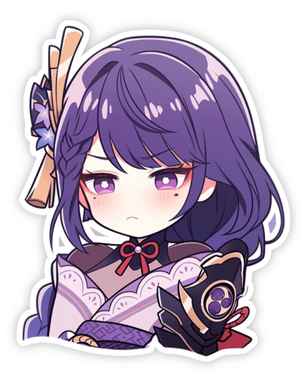 sticker Raiden Shogun để dán