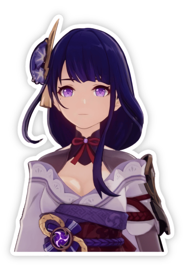 sticker Raiden Shogun dễ thương