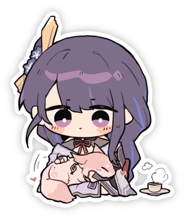 sticker Raiden Shogun full color