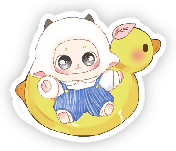 sticker baby three tông màu pastel 