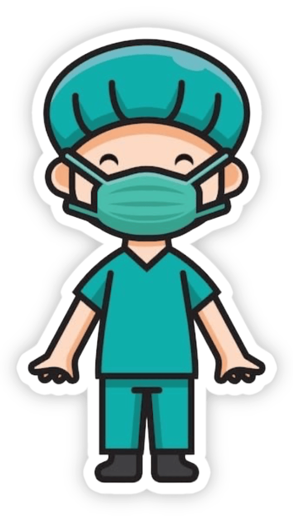 sticker bác sĩ chibi