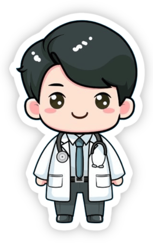 sticker bác sĩ dễ thương