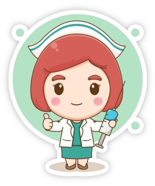 sticker bác sĩ khám bệnh