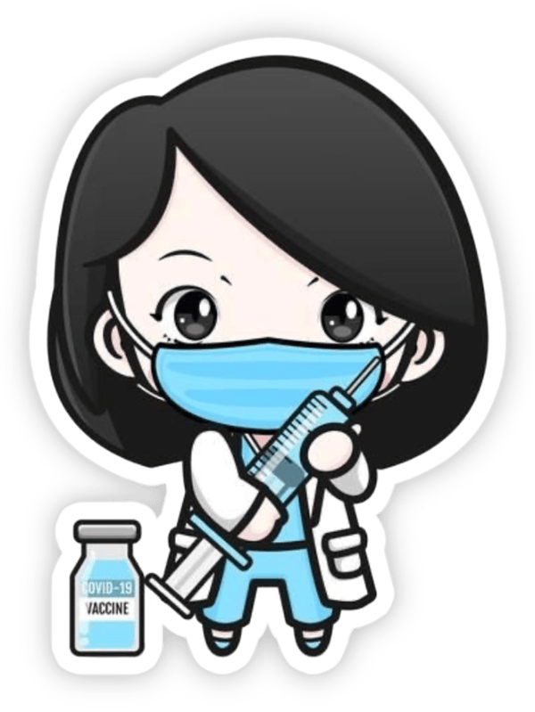 sticker bác sĩ làm việc