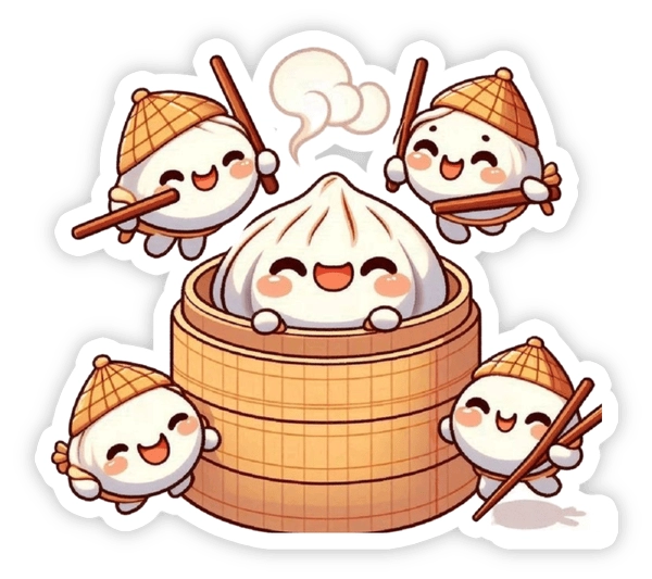 sticker bánh bao 1