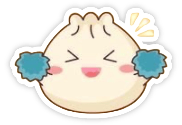 sticker bánh bao đáng yêu