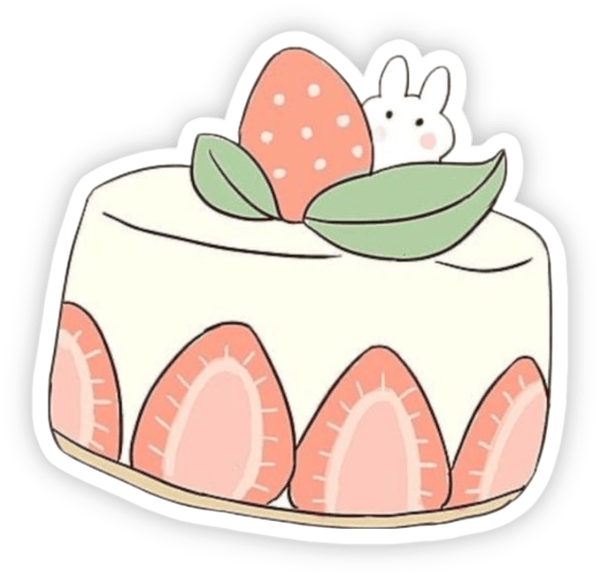 sticker bánh kem ngọt ngào