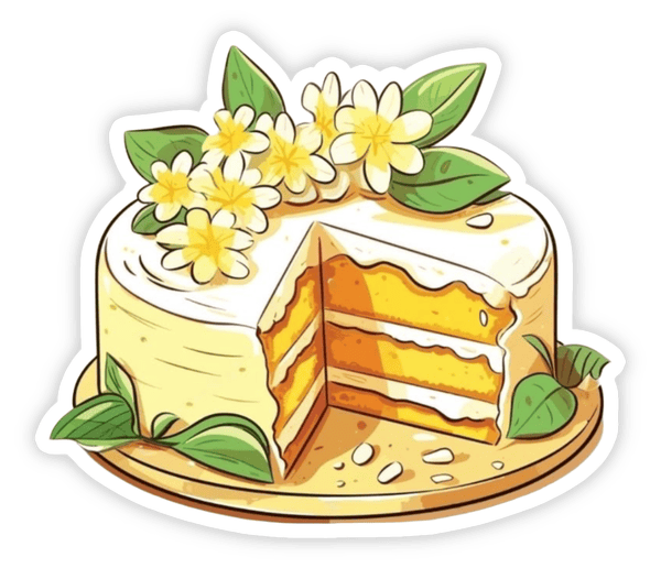 sticker bánh ngọt đầy màu sắc