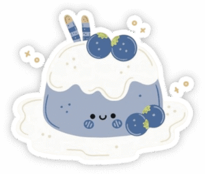 sticker bánh ngọt kawaii
