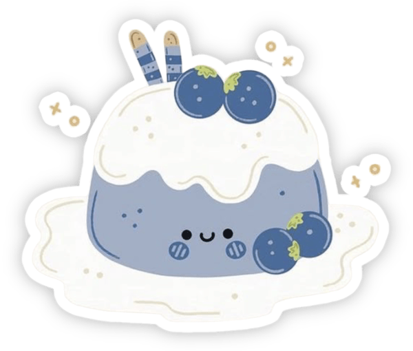 sticker bánh ngọt kawaii
