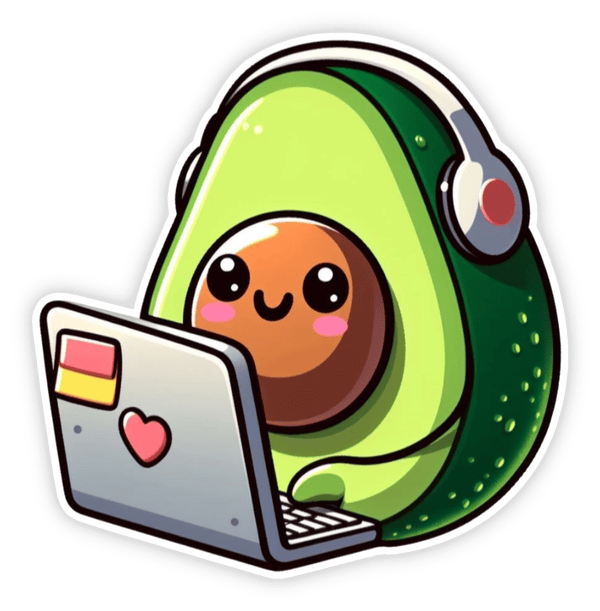 sticker bơ cute