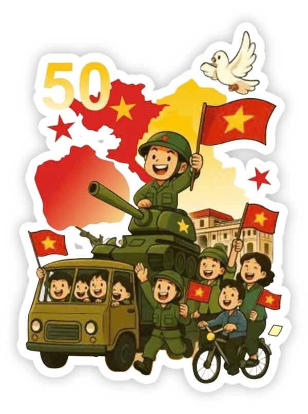 sticker bộ đội cute