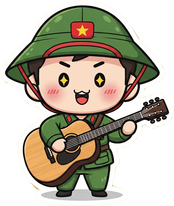 sticker bộ đội 28