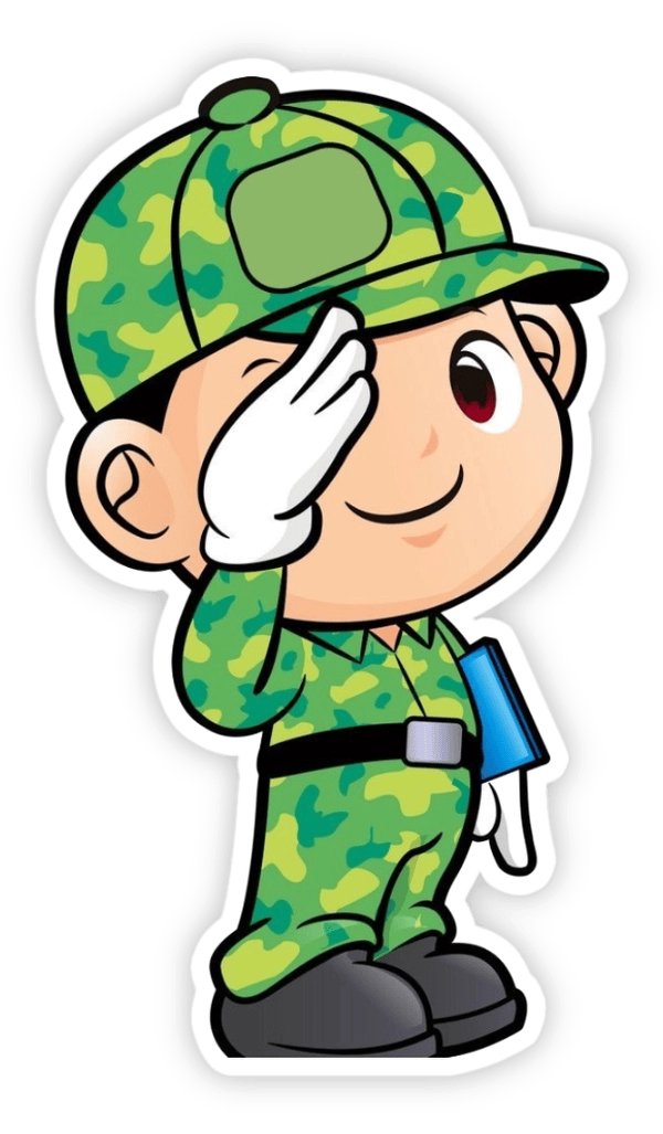 sticker bộ đội 6