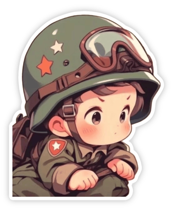 sticker bộ đội 7