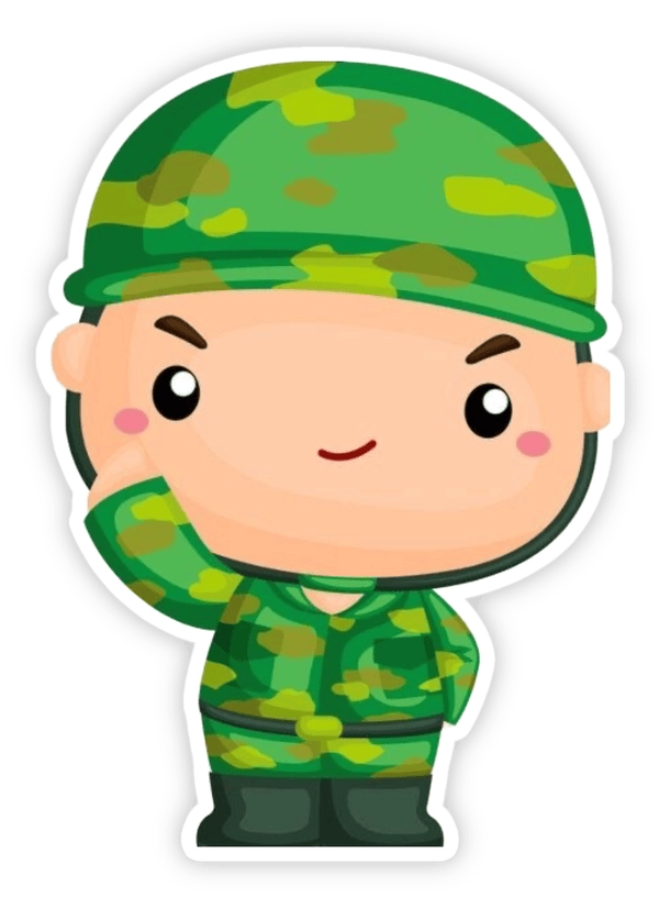sticker bộ đội 9