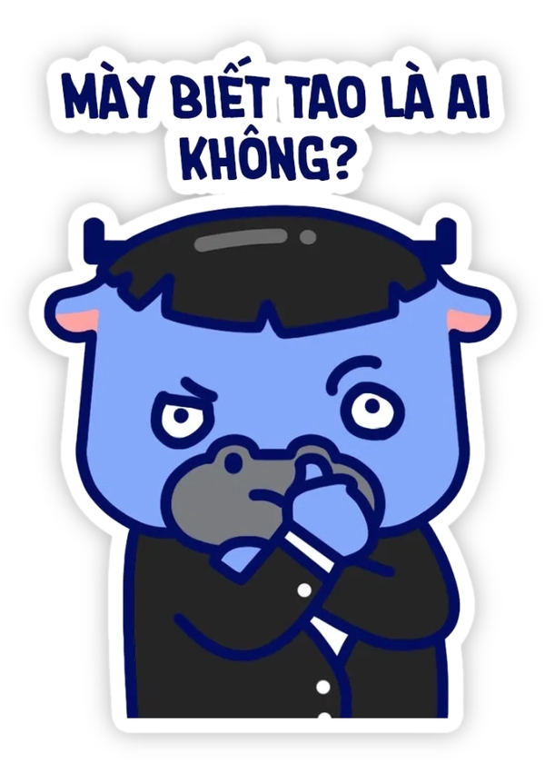 sticker cà khịa biết bố mày là ai khong