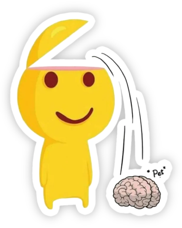 sticker cà khịa mất não PNG