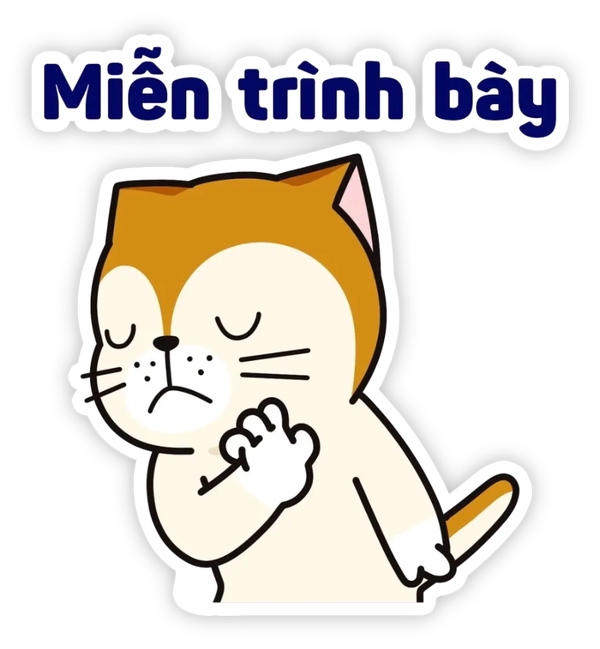 sticker cà khịa miễn trình bày