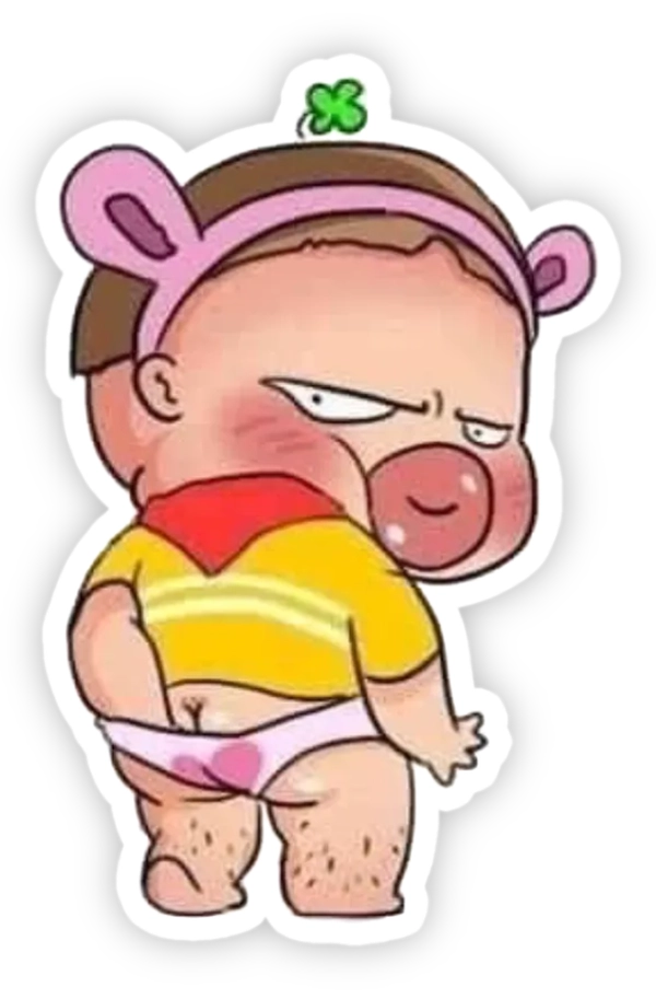 sticker cà khịa ngứa đít