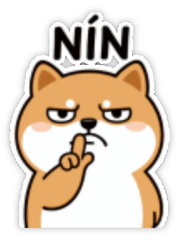 sticker cà khịa nín
