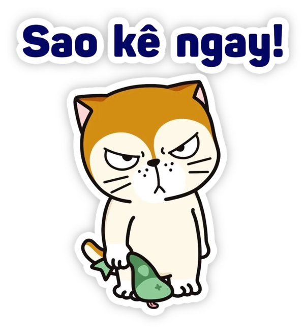 sticker cà khịa sao kê ngay