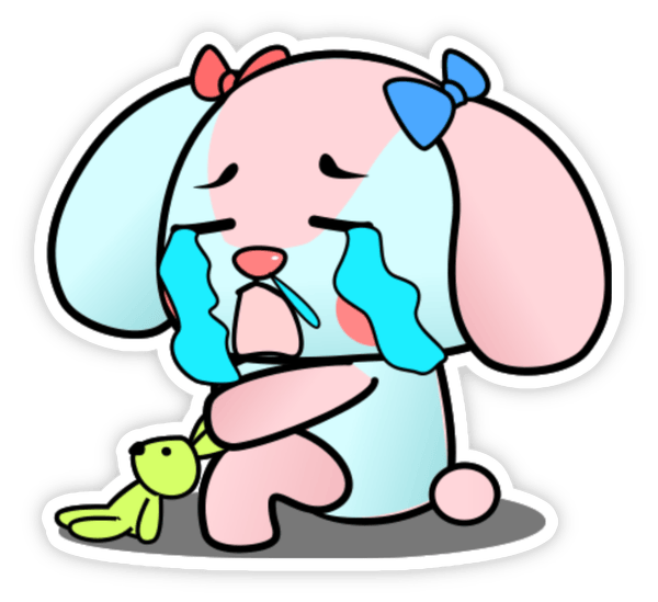 sticker cảm xúc icon buồn chán