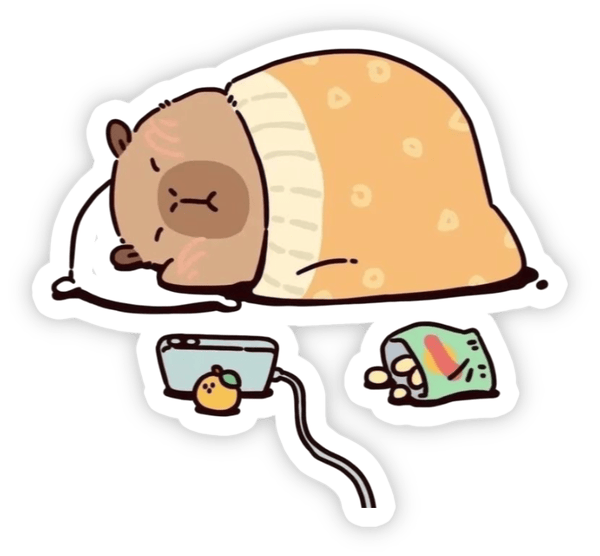 ảnh sticker thú cưng capybara cute 