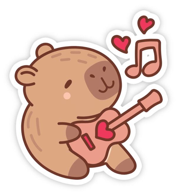 hình dán capybara đáng yêu hoạt hình 