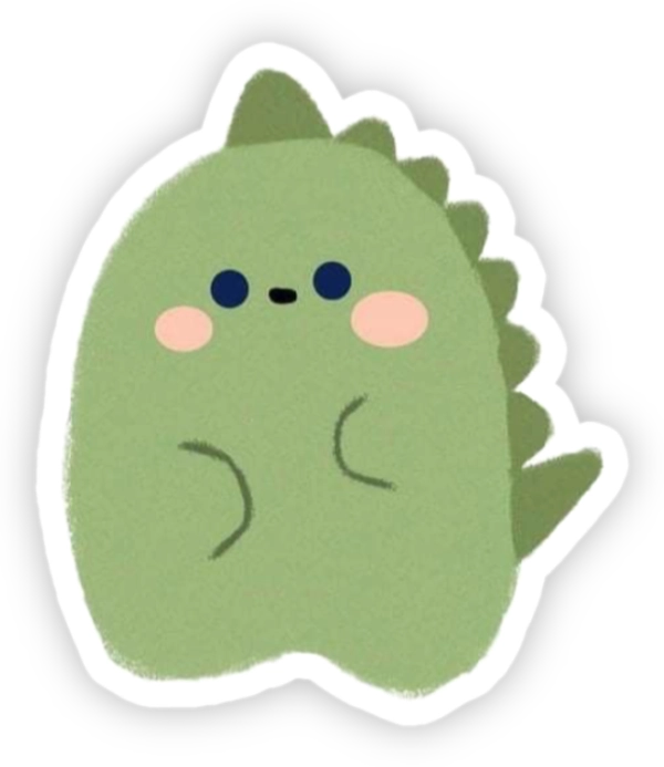 sticker cây lá xanh