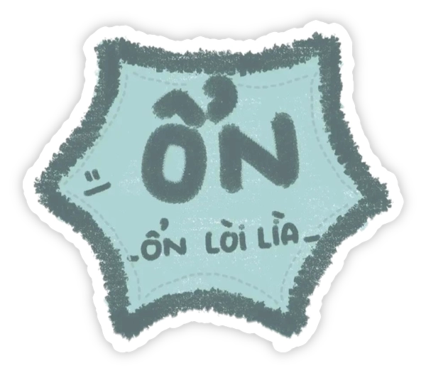 sticker chữ bựa